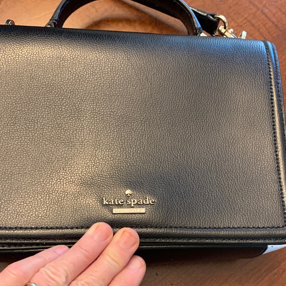 Kate Spade Black Textured Leather Bag